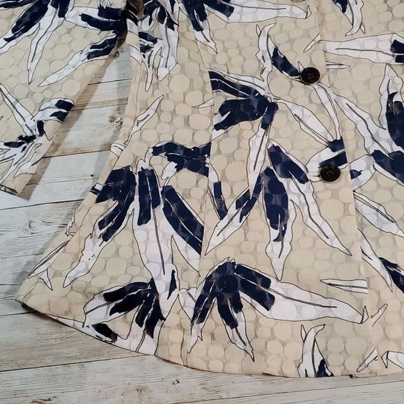 Kellee Blazer Jacket Wire Adjustable Collar Cruisewear Vibe Tropical Small - Picture 5 of 9